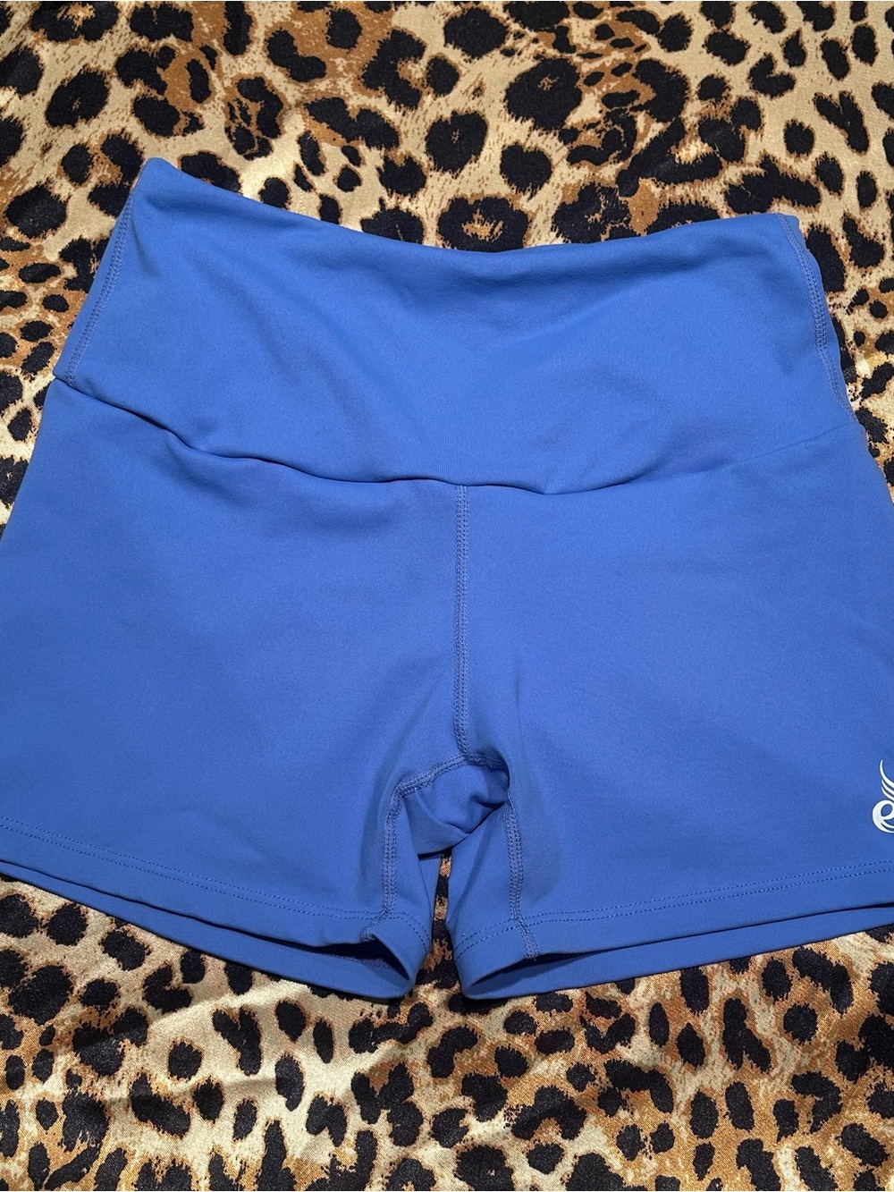 Ryderwear Blue Ruched Scrunch Back Athletic Shorts